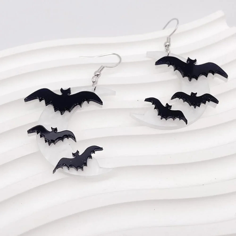 Women's White Style Q Festive Thanksgiving No Gemstone Halloween Dangle Earrings